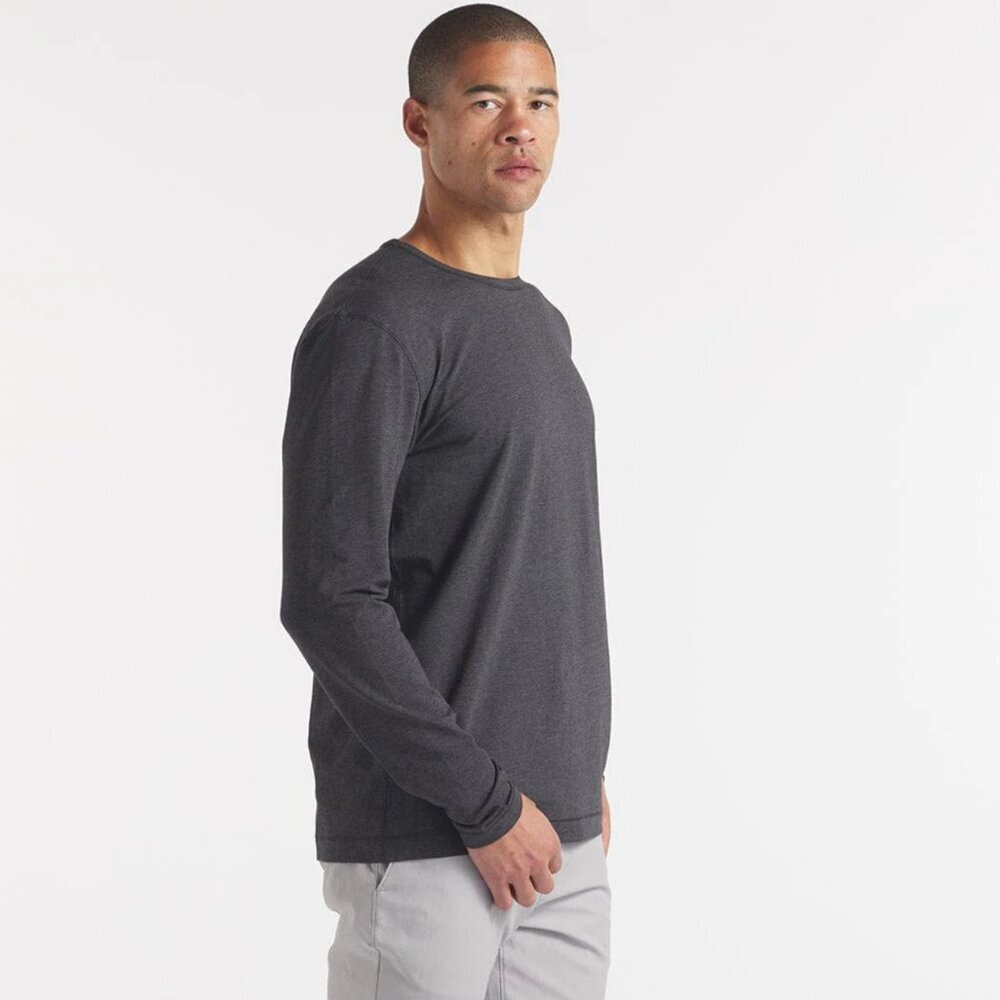 Public Rec men's heathered gray Go-To long sleeve T shirt size medium